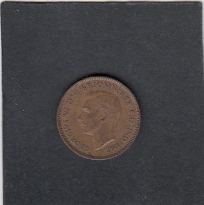 Beschrijving: 1 Farthing  GEORGIUS VI  